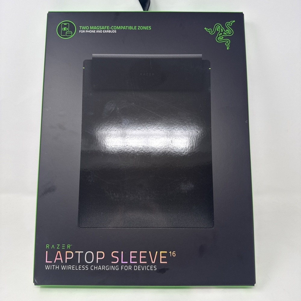Razer 16" Laptop Sleeve with Wireless Charging Black